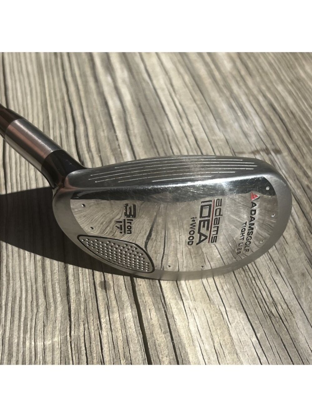 AdamsGolf Idea I-Wood 17 Degree Aldila Supershaft Reg Flex LEFT Hand 3 Iron Hyb.